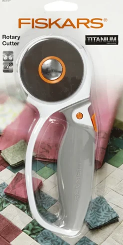 Fiskars - Rullekniv Til Stof Og Papir - Rotary Cutter - Ø 60 MM - 9511P