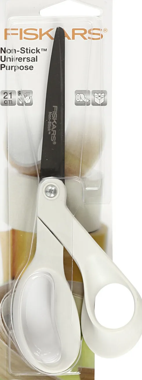 Fiskars - Universalsaks Slip-Let - L 21 CM - Højre - Hvid