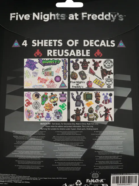 Five Nights At Freddy's Tech Decal Stickers