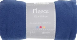 Fleece - L 125 CM - B 150 CM - 200 G - Blå - 1 Stk