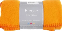 Fleece - L 125 CM - B 150 CM - 200 G - Orange - 1 Stk