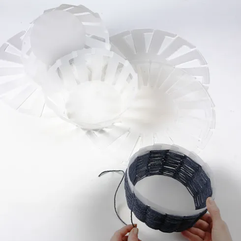 Flet-Let-Skabelon - H 8 CM - Ø 14 CM - Transparent - 10 Stk