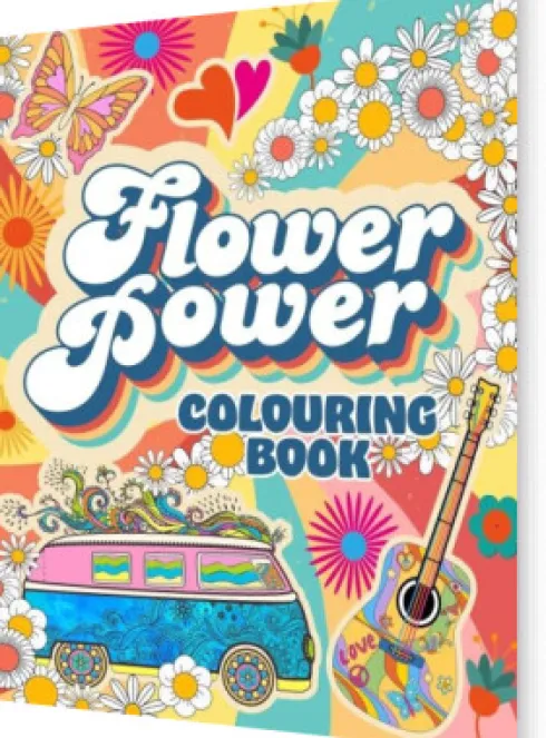 Flower Power Colouring Book