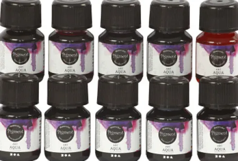 Flydende Akvarelmaling Sæt - Forskellige Farver - 10X30 ML