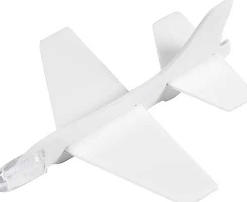 Flyvemaskiner - L 11,5-12,5 CM - B 11-12 CM - Hvid - 3 Stk