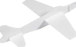 Flyvemaskiner - L 19 CM - B 17,5 CM - Hvid - 2 Stk