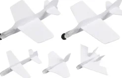 Flyvemaskiner - L 11,5-19 CM - B 11-17,5 CM - Hvid - 50 Stk