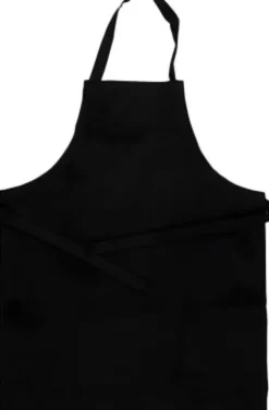 Forklæde - L 70 CM - B 55 CM - Str. 7-12 - 210 G - Sort - 1 Stk