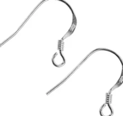 Fransk Ørekrog - L 14 MM - Sterling Sølv - 10 Stk
