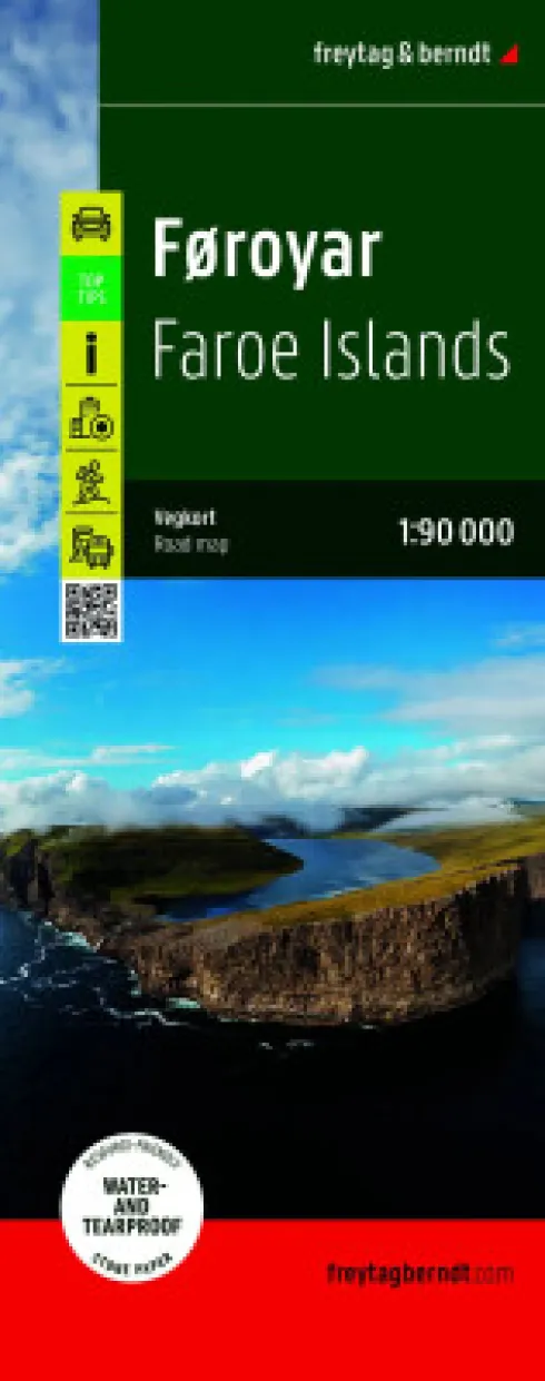 Freytag & Berndt - Færøerne - Färöer - Føroyar - Faroe Islands Road Map