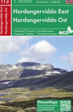 Freytag & Berndt - Hardangervidda East Hiking & Cycling Map