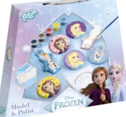 Frost - Disney - Gips Afstøbningssæt - Inkl. Forme, Gips Og Farver