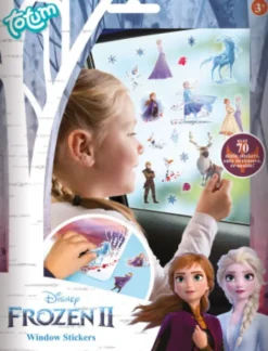 Frost - Disney - 70 Vindue Klistermærker - Genanvendelige