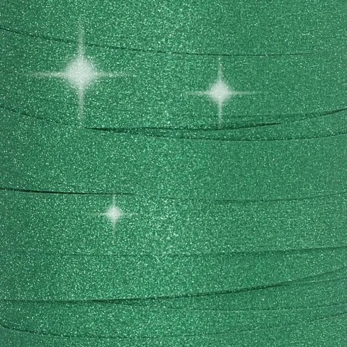 Gavebånd - Grøn - B 10 MM - Glitter - 100 M