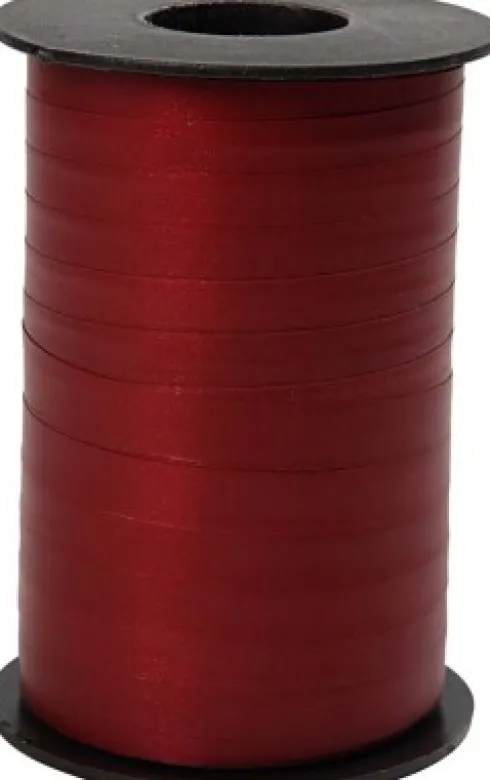 Gavebånd - Mørk Rød - B 10 MM - Mat - 250 M