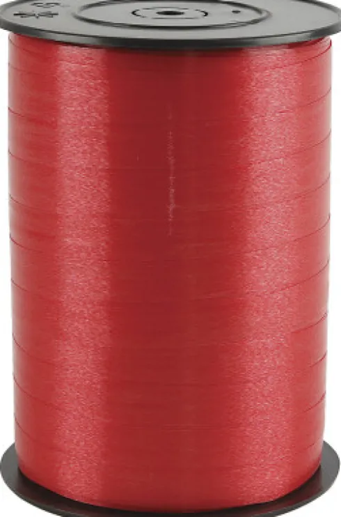 Gavebånd - Rød - B 10 MM - Blank - 250 M