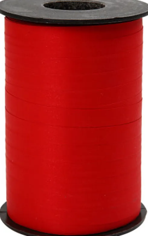 Gavebånd - Rød - B 10 MM - Mat - 250 M