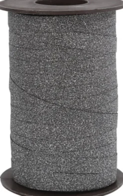 Gavebånd - Sort - B 10 MM - Glitter - 100 M