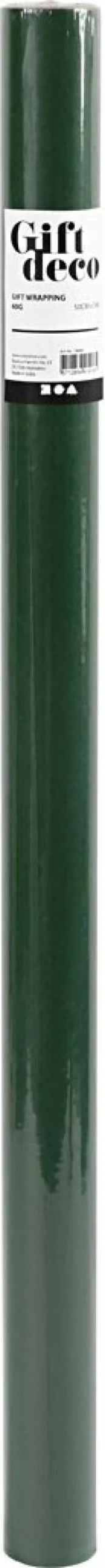 Gavepapir - Grøn Ensfarvet - B 50 CM - 60 G - 5 M