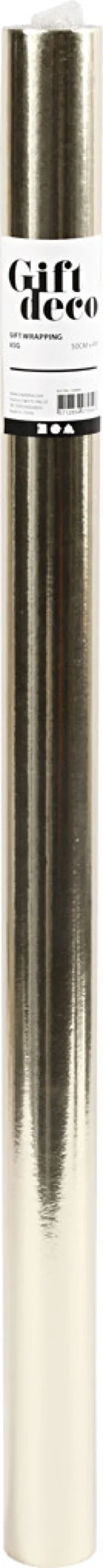 Gavepapir - Guld Ensfarvet - B 50 CM - 65 G - 4 M