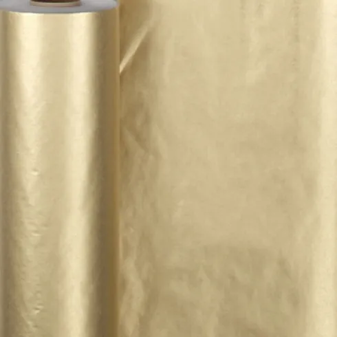 Gavepapir - Guld Ensfarvet - B 50 CM - 60 G - 100 M