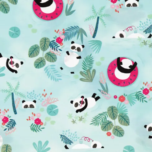 Gavepapir - Pandaer - B 50 CM - 80 G - 100 M