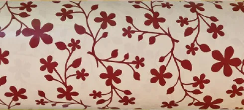 Gavepapir - Stor Rulle 200 M X 55 CM - Blomsterranke