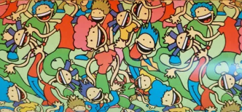 Gavepapir - Stor Rulle 200 M X 35 CM - Fancy Kids