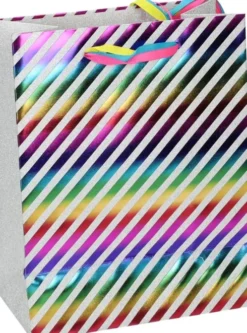 Gavepose Glitter Foil 18 X 10 X 23 CM - 1 Stk - Assorteret