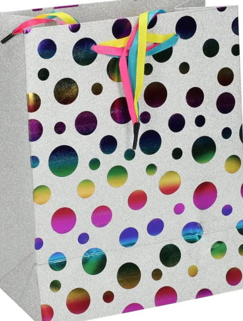 Gavepose Glitter Foil 18 X 10 X 23 CM - 1 Stk - Assorteret