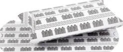 Gaveæske - Badehus - Str. 18X15X6 CM - 300 G - Sort - Hvid - 3 Stk