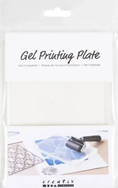 Gel Trykplade - Str. 12,7X17,8X1 CM - Mat Transparent - 1 Stk