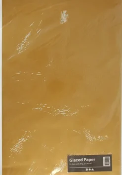 Glanspapir - 32X48 CM - 80 G - Guld - 25 Ark