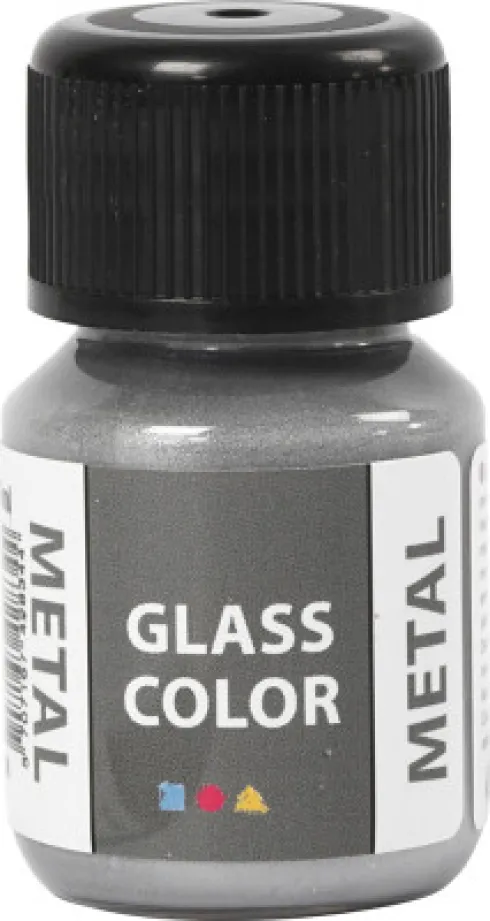Glasmaling - Metal - Sølv - 30 ML