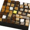 Glasmosaik - Str. 10X10 MM - Tykkelse 3 MM - 454 G