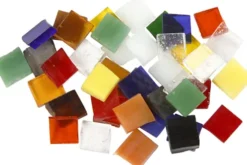Glasmosaik - Str. 10X10 MM - Tykkelse 3 MM - 454 G