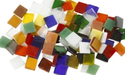 Glasmosaik - Str. 10X10 MM - Tykkelse 3 MM - 454 G