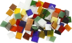 Glasmosaik - Str. 10X10 MM - Tykkelse 3 MM - 454 G