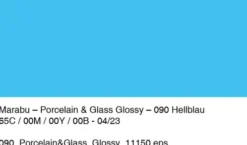 Glas Og Porcelænsmaling - Lyseblå - Porcelain & Glass Glossy - 15 ML