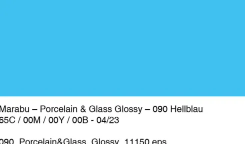 Glas Og Porcelænsmaling - Lyseblå - Porcelain & Glass Glossy - 15 ML