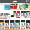 Glas Og Porcelænsmaling Sæt - Porcelain & Glass Glossy - 6X15 ML