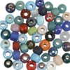 Glasperlemix - Ø 9 MM - Hulstr. 2,5-3 MM - Assorterede Farver - 500 G