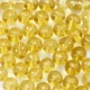 Glasperler - Ø 4 MM - Hulstr. 1 MM - Gul - 45 Stk