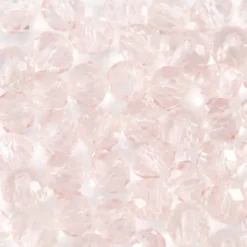Glasperler - Ø 4 MM - Hulstr. 1 MM - Lys Rosa - 45 Stk