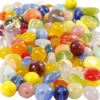 Glasperler - Rund - Oval - Rundflad - Ø 6-13 MM - Hulstr. 0,5-1,5 MM - Assorterede Farver - 350 G