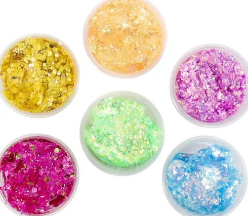 Glitter Clay - Assorterede Farver - 6X20 ML