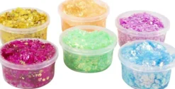 Glitter Clay - Assorterede Farver - 6X20 ML