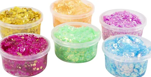 Glitter Clay - Assorterede Farver - 6X20 ML