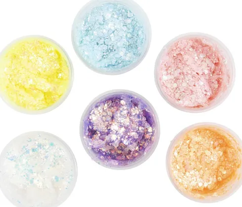 Glitter Clay - Pastelfarver - 6X20 ML
