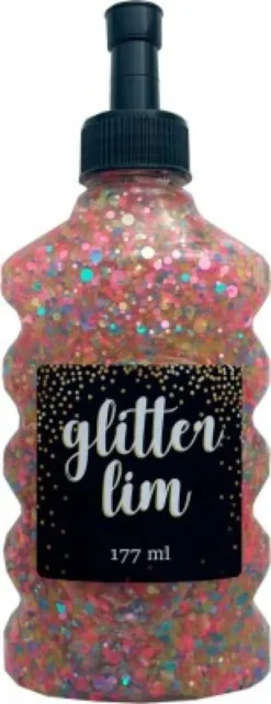 Glitterlim Grov Glitter - Pink - 177 ML